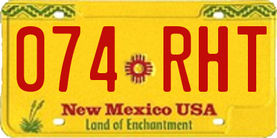 NM license plate 074RHT