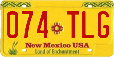 NM license plate 074TLG