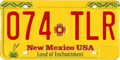 NM license plate 074TLR