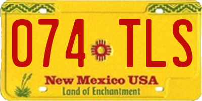 NM license plate 074TLS