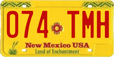 NM license plate 074TMH