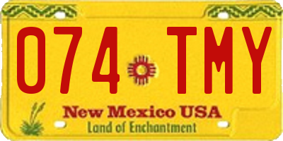 NM license plate 074TMY