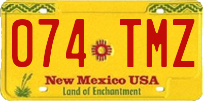 NM license plate 074TMZ