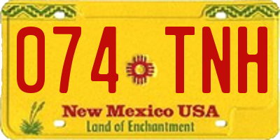 NM license plate 074TNH