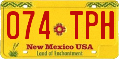 NM license plate 074TPH