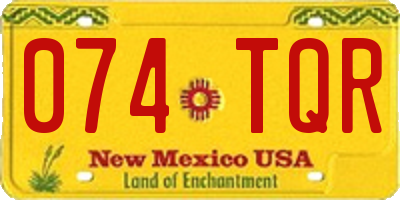 NM license plate 074TQR