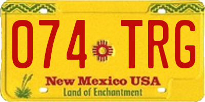 NM license plate 074TRG