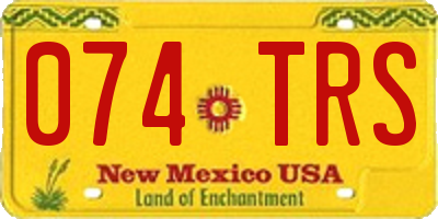 NM license plate 074TRS