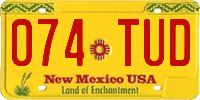 NM license plate 074TUD