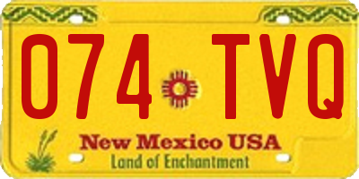 NM license plate 074TVQ