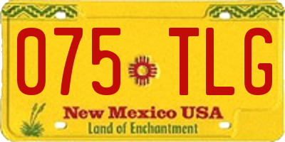 NM license plate 075TLG