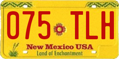 NM license plate 075TLH
