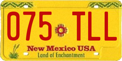 NM license plate 075TLL
