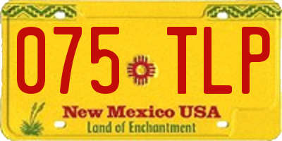 NM license plate 075TLP