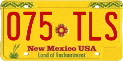 NM license plate 075TLS