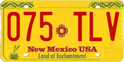 NM license plate 075TLV