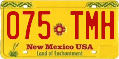 NM license plate 075TMH