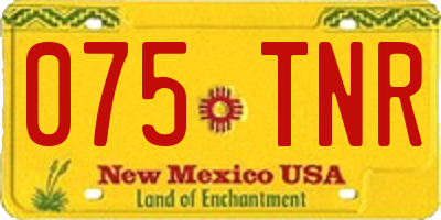 NM license plate 075TNR