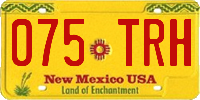 NM license plate 075TRH