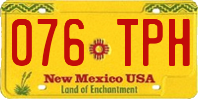 NM license plate 076TPH