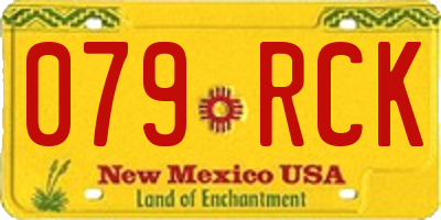 NM license plate 079RCK