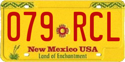 NM license plate 079RCL
