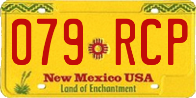 NM license plate 079RCP