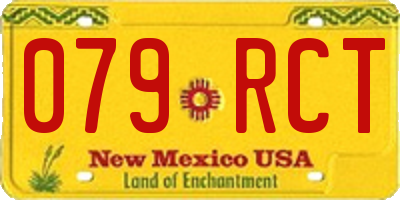 NM license plate 079RCT
