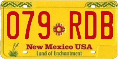 NM license plate 079RDB