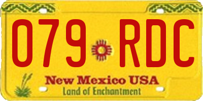 NM license plate 079RDC
