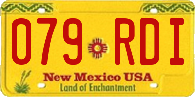 NM license plate 079RDI