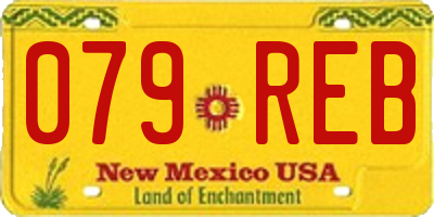 NM license plate 079REB