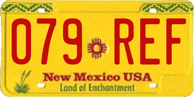 NM license plate 079REF