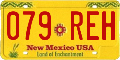NM license plate 079REH