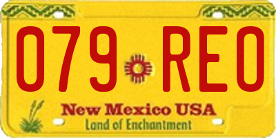 NM license plate 079REO