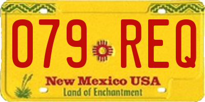 NM license plate 079REQ