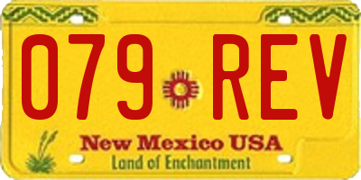 NM license plate 079REV
