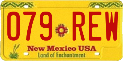 NM license plate 079REW