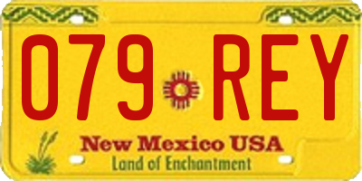 NM license plate 079REY