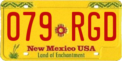 NM license plate 079RGD