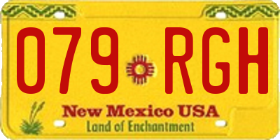 NM license plate 079RGH
