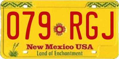 NM license plate 079RGJ