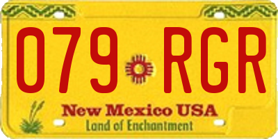 NM license plate 079RGR