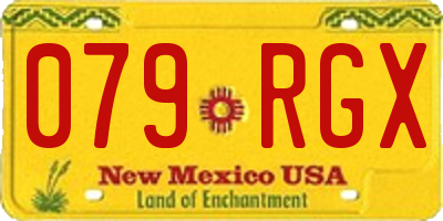NM license plate 079RGX