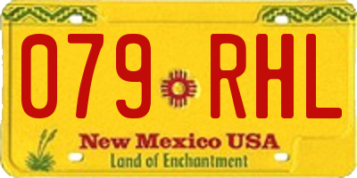 NM license plate 079RHL