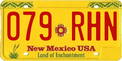 NM license plate 079RHN