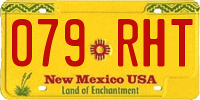 NM license plate 079RHT