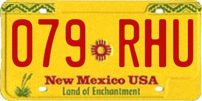 NM license plate 079RHU