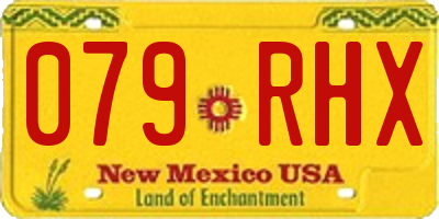 NM license plate 079RHX