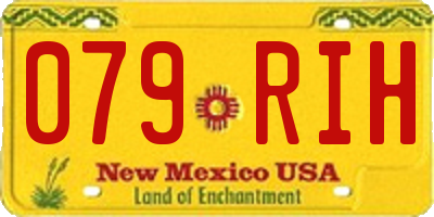 NM license plate 079RIH
